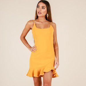 Mini Mustard Dress